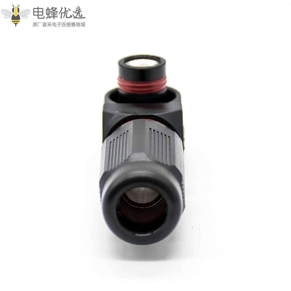 儲能連接器母頭防水黑色插頭單芯8mm直角200A塑料IP67高壓